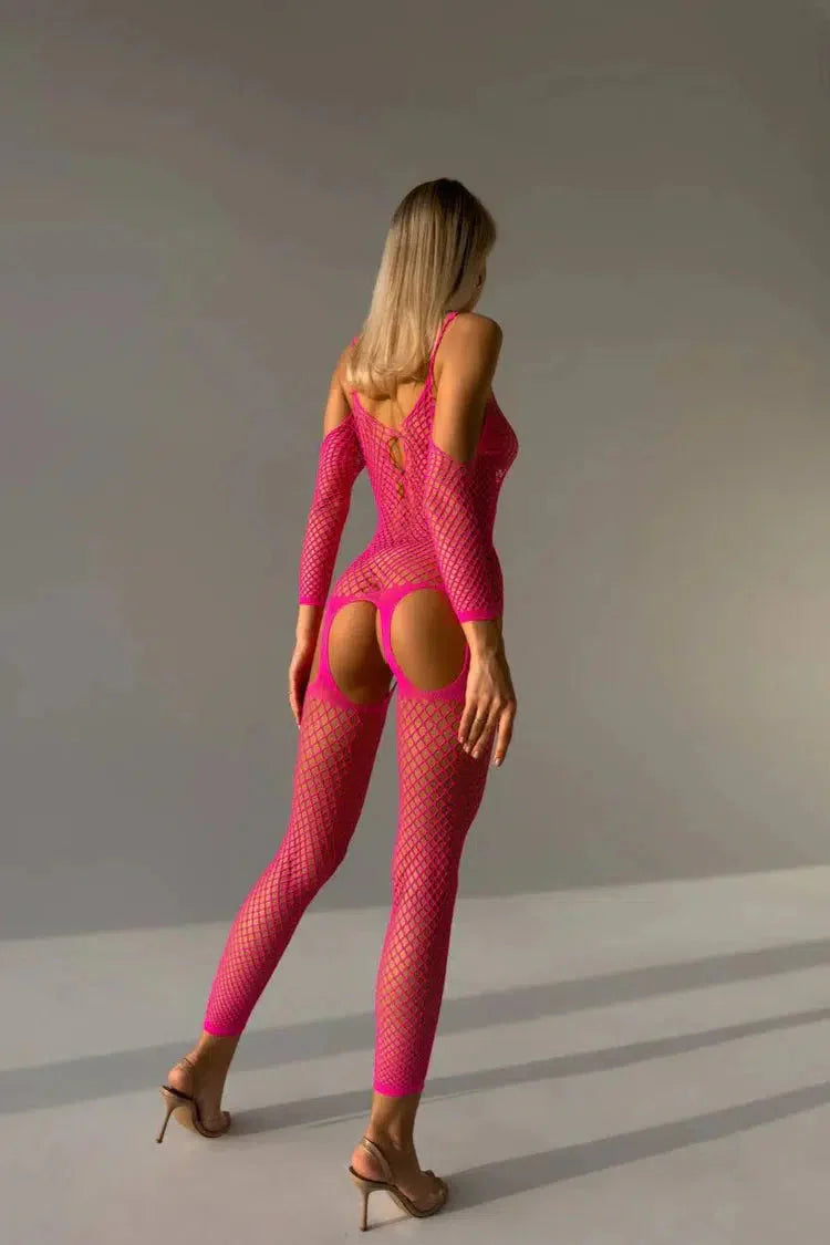 Body de rede rosa Roxy