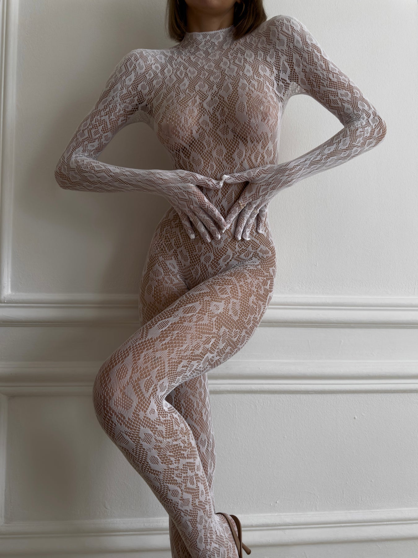 Body Venus com rendas